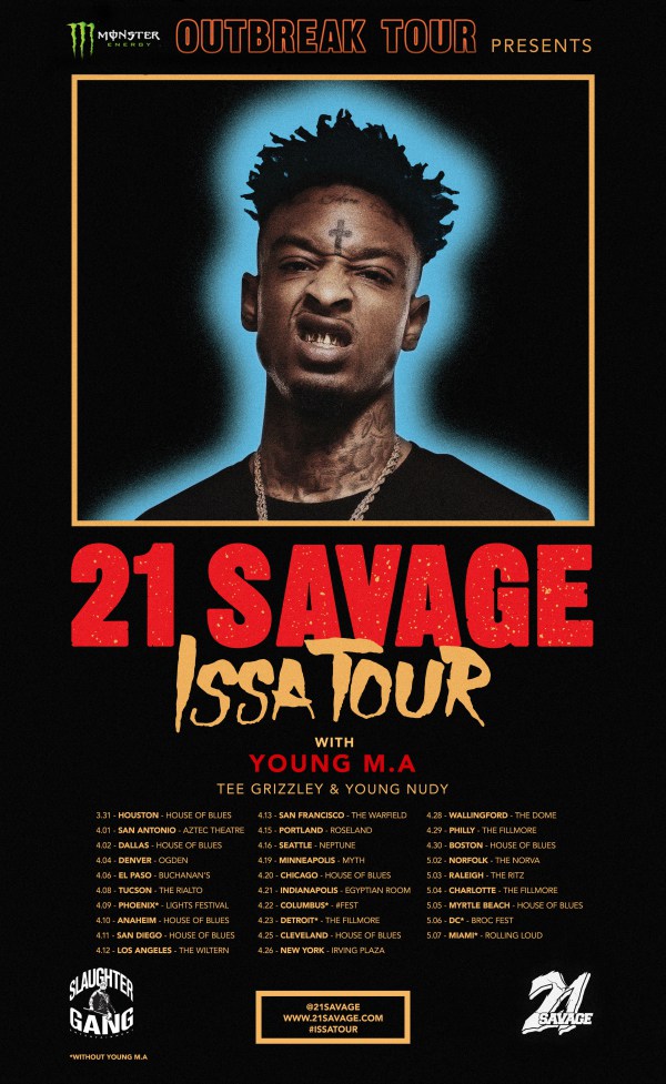 21 savage issa tour