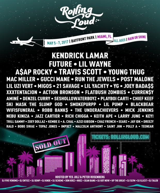 2017 rolling loud updated lineup