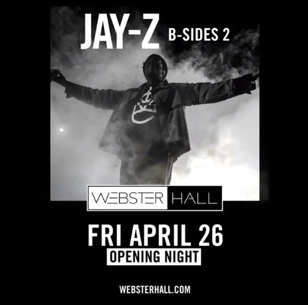 jay z announces b sides 2 concert in nyc