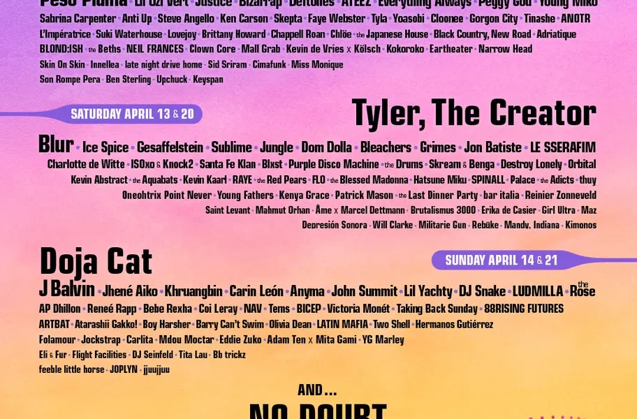Lana Del Rey, Tyler, the Creator, and Doja Cat to Headline Coachella 2024 miixtapechiick
