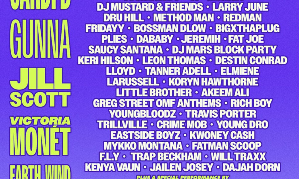 Cardi B Gunna Victoria Monet and More to Headline ONE Musicfest 2024 miixtapechiick