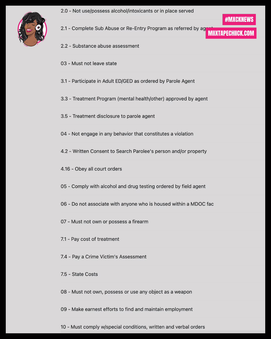 Tsu Surf Released from Michigan Prison on Parole miixtapechiick